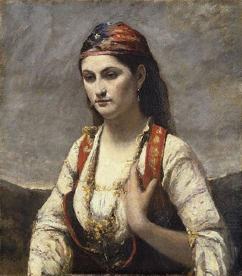 Jean-Baptiste Camille Corot The Young Woman of Albano (L'Albanaise) china oil painting image